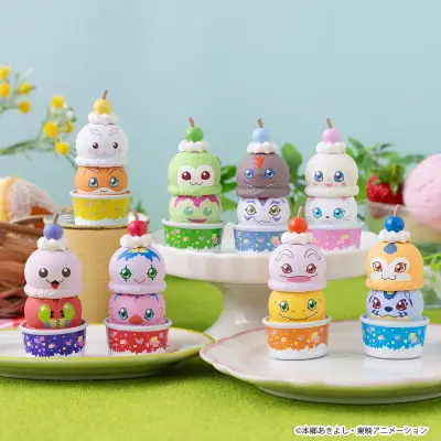 Figurine digimon adventure tsumichen stack up change display (8)